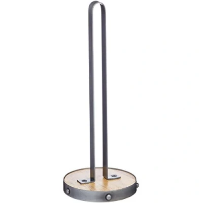 Imagen de KitchenCraft Portarrollos de cocina Industrial metal / madera, 31 cm, 12&quot;