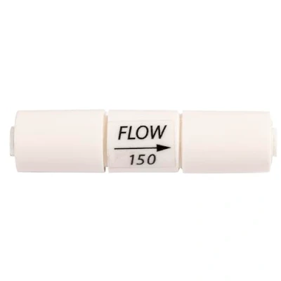 Imagen de Restrictor de flujo fijo/rechazo 150 ml. Aumenta la presión en el sistema ósmosis. Produce agua más rápidamente y reduciendo rechazo. Bbagua.