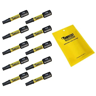 Imagen de 10 x SabreCut SCTX2032_10 32 mm T20 TX20 Juego de puntas destornillador impacto magnético Torx Heavy Duty Compatible con Dewalt Milwaukee Bosch Makita y más
