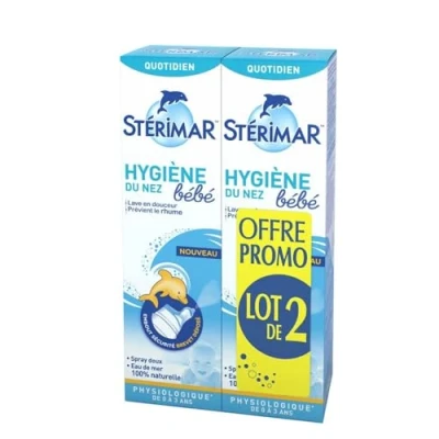 Imagen de Stérimar Higiene nasal para bebé, 2 x 100 ml