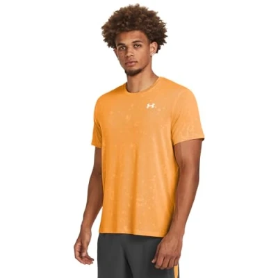 Imagen de Under Armour Shortsleeves Launch Splatter Camiseta deportiva Nova orange, Hombre, Talla: Small, orange