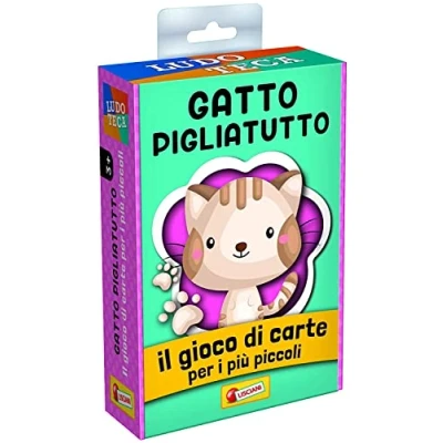 Imagen de Liscianigiochi, Ludoteca Las Cartas de los niños Gato Piglia Todo Juego Mesa, Multicolor, 85774