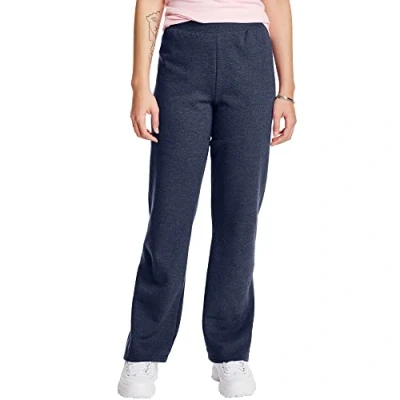 Imagen de Hanes Women&#039;s Petite Length Middle Rise Sweatpants Medium Navy Heather