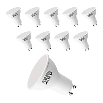 Imagen de Aigostar Bombilla Esmerilada LED GU10 8W, Luz calida 3000K, 640lm, Bajo consumo, no regulable Paquete de 10 Unidades