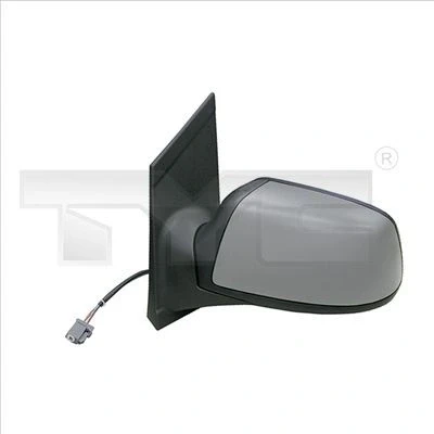 Imagen de espejo retrovisor Tyc 310 0114 izquierda imprimado negro convexo, calefactable, abatible eléctricamente, para ajuste elect. FORD: Focus 2