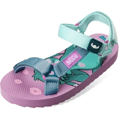 Imagen de Disney Sandalias Niña, Zapatos de Verano con Correas Ajustables Regalos para Niñas (Lila/Azul, 33 EU)