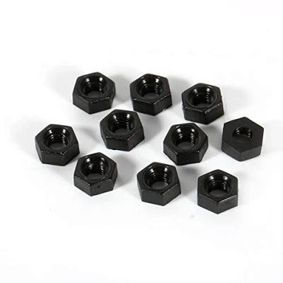 Imagen de 100 piezas de tuercas hexagonales M3, tuerca nylon, plástico negro, para la industria doméstica