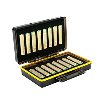 Imagen de JJC caja de almacenamiento para batería, transporte baterías, resistente a la humedad, 16 pilas recargables AAA