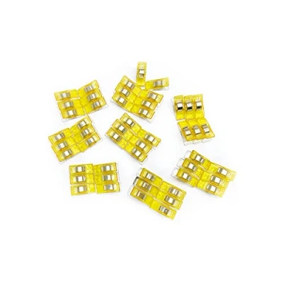 Imagen de ALFA Set de 50 Pinzas color Amarillo para Costura