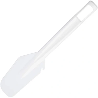 Imagen de KitchenCraft Espátula de Plástico Flexible 26,5 cm, Muesca Integrada para Limpiar Batidores Manuales Color Blanco