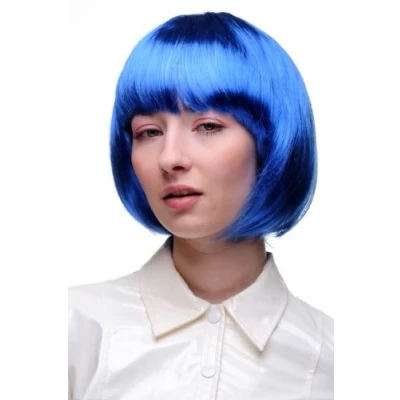 Imagen de Peluca corte BOB, azul, disco PW0114 PC3