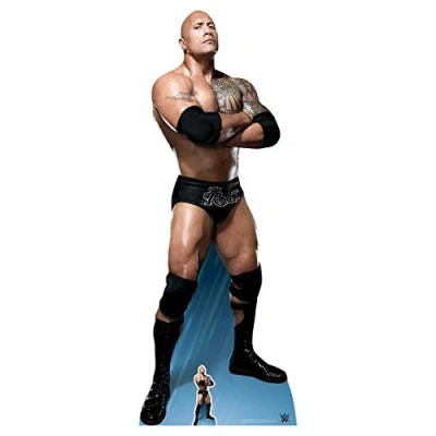 Imagen de STAR CUTOUTS The Rock Arms Folded Do You Like pie Dwayne Johnson Recorte de cartón, Multicolor, 195 x 74 cm