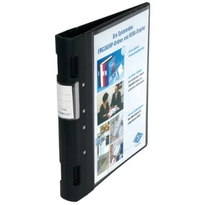 Imagen de Wedo 05815001 Archivador plástico con cierre ergonómico A4 4 anillas 40 mm color negro