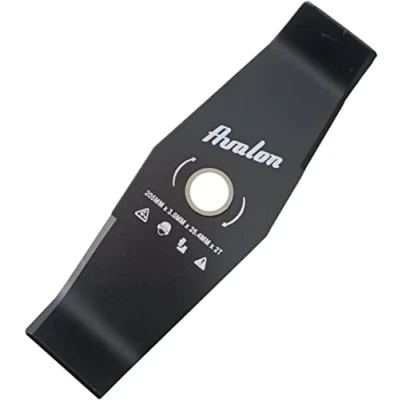 Imagen de Avalon Disco de 2 Puntas Universal para Desbrozadora o Cortacésped, Cuchilla Cortar Zarza Vegetación Densa, Acero 3 mm (300 x 25,4 mm)