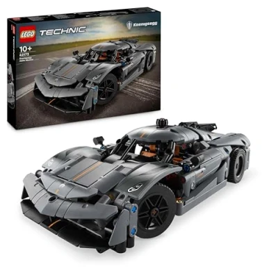 Imagen de Lego Technic Hipercoche Koenigsegg Jesko Absolut Gris Coche de Carreras Juguete Construcción, Regalo para Niños y Niñas 10 Años o Más, Kit Maquetas 42173