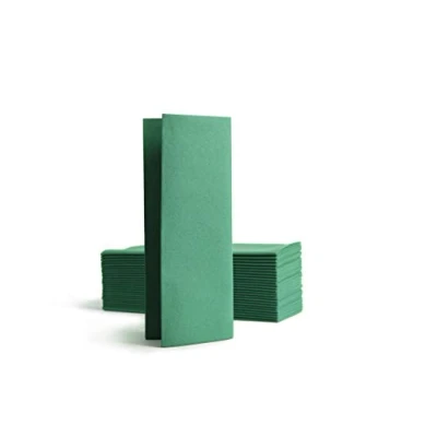 Imagen de Alvotex Chic Airlaid 50 servilletas Desechables (32 x 40 cm), diseño de Tela, Color Verde