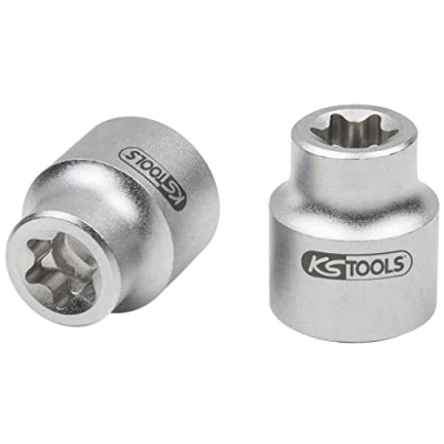 Imagen de KS TOOLS 911.1288 Piezas insertables de llave cubo DIN 3120, ISO 1174 E12 Acero cromo vanadio Perfil en E, Torx exterior