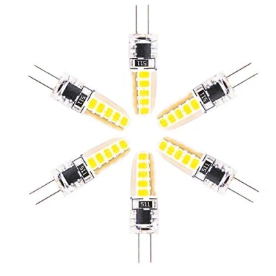 Imagen de Bombilla LED G4 Lámpara 3W Equivalente a 30W 300 LM AC 220V Blanco Calido 3000 K, 10x2835 SMD LED, No Regulable, Ángulo de visión 360 (6 pack)