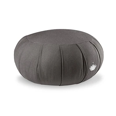 Imagen de Lotuscrafts Cojin Zafu Meditación Yoga Kapok Delight Altura 15 cm Relleno de Cubierta en Algodon Lavable Suelo Redondo Meditation Cushion Certificado Gots