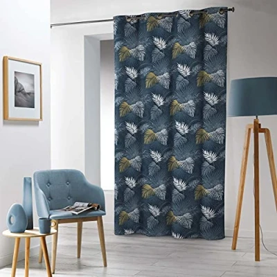 Imagen de Douceur d&#039;Intérieur Cortina con Ojales (140 x 240 cm), Color Azul (1609742)