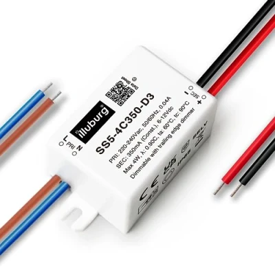 Imagen de illuburg Transformador LED Regulable TRIAC 350mA Corriente Constante 2W 4W Alimentador Fuente de Alimentación