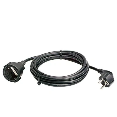 Imagen de as Schwabe 60362 Cable alargador de PVC (25 m, H05VV F 3G1,5, IP20 en interiores), color negro
