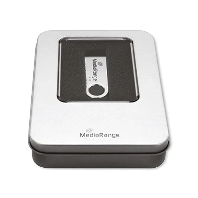 Imagen de Media Range Caja de Almacenamiento Aluminio Plata BOX901 para Memorias USB