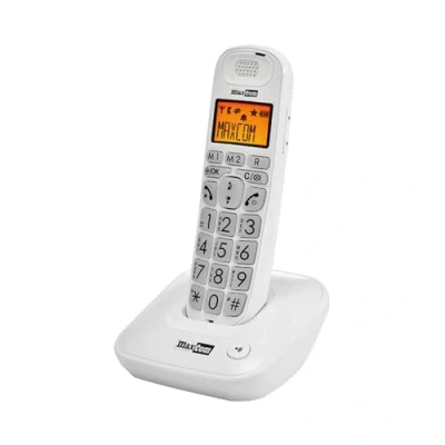 Imagen de Teléfono Fijo Maxcom MC6800W, Manos Libres. LCD retroiluminado, Color Blanco