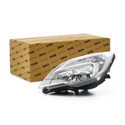 Imagen de TYC 20 12484 05 2 Faros izquierda H7, W21/5W, H1 cromo con luz diurna para circulación por la derecha electromotor OPEL: Meriva B