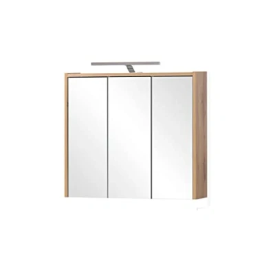 Imagen de Schildmeyer Carlos Armario con Espejo a Base de Madera, decoración Roble rústico, 65 cm