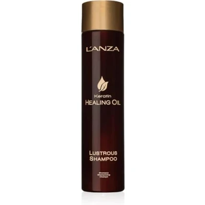Imagen de L’ANZA Keratin Healing Oil Champú Reparador para Cabello Dañado con Efecto Brillo y Belleza sin Sulfatos, Parabenos, Gluten, 300 ml