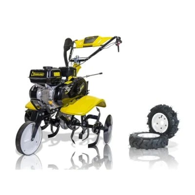 Imagen de GARLAND Mule 1162NRQG V20 Motoazada de Gasolina Motor 4 T 208 CC y 81 kg. 6 Grupos Fresas 36 cm,Ancho Trabajo 110 cm. 2V + MA. Progegeplantas Rueda Transporte Delantera.