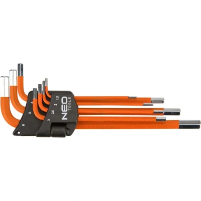 Imagen de NEO TOOLS 09 517 Juego de atornilladores acodados 1.5,2,2.5,3,4,5,6 mm Acero para herramientas 7
