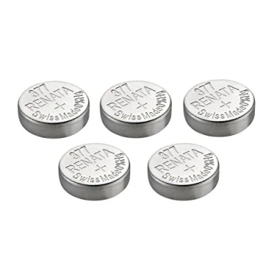 Imagen de Pila de reloj suiza Renata 377, SR626SW o AG4 (1,5 V) 5 x 377 or SR 626 SW plata