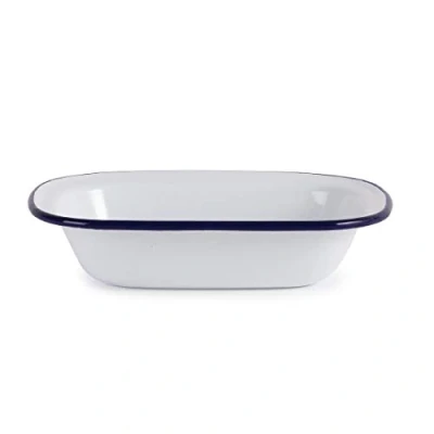 Imagen de 6 x Olympia esmalte plato para tartas rectangular 50 180 135 mm fuente horno de cocina