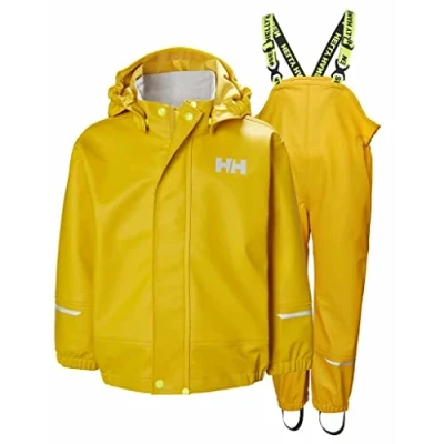 Imagen de Helly Hansen Junior Unisex Chubasquero Moss, 16, Amarillo Esencial
