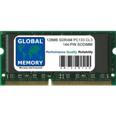 Imagen de 128MB PC133 133MHz 144 PIN SDRAM SODIMM Memoria RAM para Akai MPC500 / MPC1000 MPC2500 Samplers (EXM128)