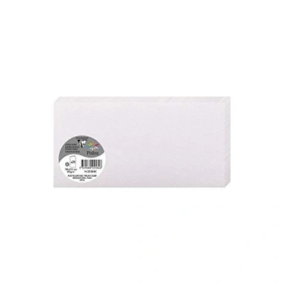 Imagen de Clairefontaine 21506 C Pollen Pack de 25 Sobres dípticas 10, 6 x 21, 3 cm, color Rose Poudré Irisé 21.30 10.60 0.10