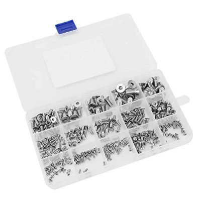 Imagen de SHCS Juego de tornillos cabeza avellanada (320 unidades, M2, M3, M4, M5, M6, SS304, acero inoxidable)