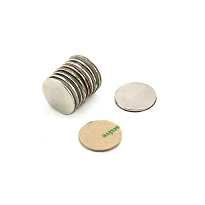 Imagen de Magnetastico 10 Piezas Imanes autoadhesivos potentes neodimio N52 Disco 20x1 mm Fuertes Adhesivos con Cinta Adhesiva película Adhesiva, iman Adhesivo, Autoadhesivo