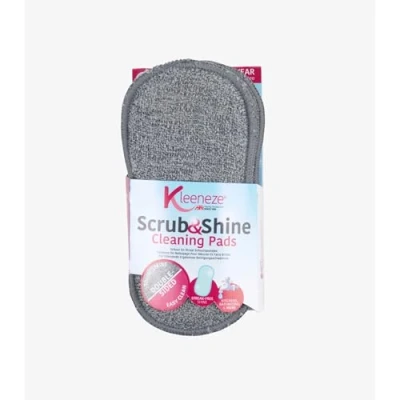 Imagen de Estropajos de limpieza Scrub and Shine KL067258EU Kleeneze microfibra y doble cara, paquete 3