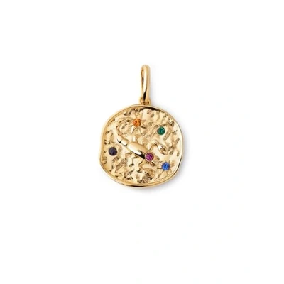 Imagen de SINGULARU Charm Organic Colors Zodiaco Escorpio Colgante en Latón con Acabado Baño de Oro 18Kt Combinable Collar Joyas para Mujer