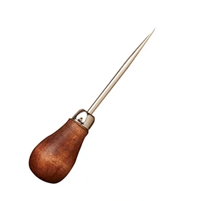 Imagen de Lineco Punzón Resistente Punta Grande con Mango de Bola Madera, Negro, Taille unique