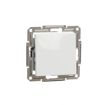 Imagen de Schneider Electric Asfora EPH0570121D Interruptor de cruz (empotrable, 10 AX 250 V, bornes), color blanco