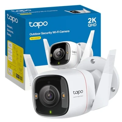 Imagen de TP Link TAPO C325WB Colorpro,2K QHD,Visión Nocturna con color vivid, Resistente a la Intemperie, Audio Bidireccional, Detección Movimiento, Admite Tarjeta SD 512G, Control Remoto