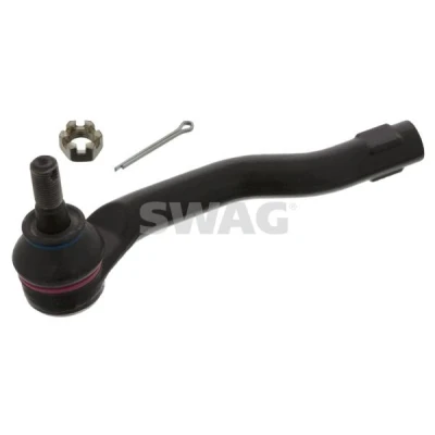 Imagen de SWAG 83 94 2476 Rótula de dirección Eje delantero, izquierda con tuerca almenada rebajada MAZDA: 2 Hatchback