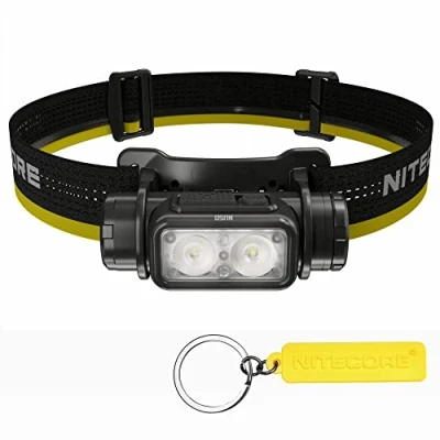 Imagen de Nitecore NU50 Linterna frontal ligera de 1400 lúmenes, batería 4000 mAh, recargable por USB C