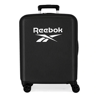 Imagen de Reebok Roxbury Maleta de cabina Negro 40x55x20 cms Rígida ABS Cierre TSA integrado 38,4L 2 kgs 4 Ruedas dobles Equipaje Mano