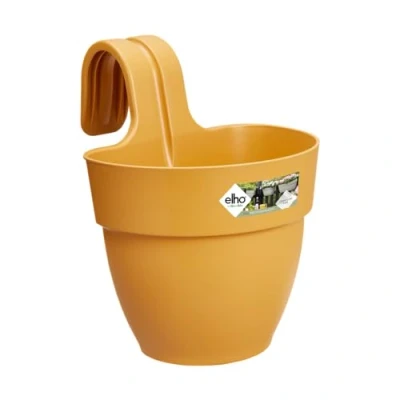 Imagen de Elho Vibia Campana Easy Hanger S 21 Jardinera por Balcón Y Exterior Ø 20.5 x H 26.5 cm Amarillo/Honey Yellow