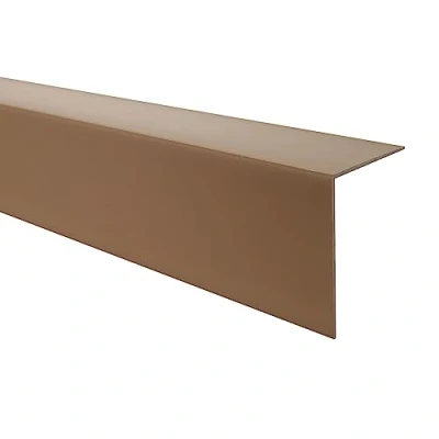 Imagen de Quest Perfil angular de PVC autoadhesivo, protección bordes y esquinas 30x30mm, 200cm, marrón Robusto duradero
